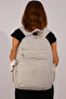 Eba-8861 Klinkır School Bag Backpack Daily Trip Sports Travel Vacation Multi-Compartment Laptop Compartment Beige - 4