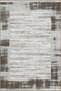 Beige Brown Themed Striped Abstract Patterned Modern Decorative Carpet 4880