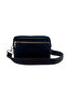 Black-Brown Vegan Leather Gold Zipper Shoulder/Crossbody Bag/Water Resistant/Strap Attached/Everyday Use - 4