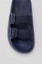 Leon Navy Blue Men's Double-Buckle Eva Beach Slippers - 4