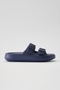 Leon Navy Blue Men's Double-Buckle Eva Beach Slippers - 3