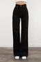 Marlon Non-Fading Black High Waist Wide Leg Jeans - 4