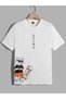 Skateboarder Cat Printed Crewneck Standard Fit Short Sleeve Youth and Children's T-Shirt