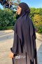 طقم حجاب سوفليه أنيق مدخن (طقم من ثلاث قطع) - 4