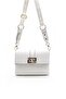 White - Women's Crossbody Bag with White Logo SP1009