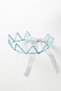 Ice Blue Round Sequined Girl's Queen Crown and Star Wand Set - 2