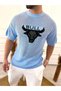 Breathable, Sweat-wicking Cotton Mesh T-Shirt , Oversized T-Shirt Bull