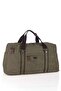 Canvas Large Size Unisex Multi-Compartment Sports Fitness Travel Bag Khaki 40193 - 2