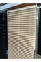 Foldable Glass Balcony Curtain Home Curtain Office Curtain (CREAM) Pleated Curtain
