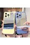 iPhone 11 Pro Max Compatible Back Cover with Colorful Edges and Transparent Back Stand - 5