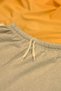 2 Pack Gray Black Colored White Piping Combed Cotton Slit Drawstring Mini Shorts - 6