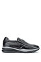 Men's Genuine Leather Black Sneakers & Sports Shoes