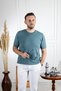 İnterview Sarar O Neck Basic Petrol Green Slim Knitwear T-Shirt - 3