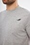 Men's Crew Neck Logo Printed Compact Combed Cotton Basic T-shirt - 7