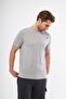 Men's Crew Neck Logo Printed Compact Combed Cotton Basic T-shirt - 5