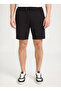 Black Regular Fit Sweat Shorts - Regular Cut and Waist - 3