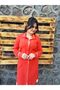 Women's Red Coral Hijab Tunik - 4