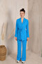 3-3116 Model BLUE Jacket Set