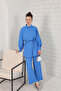 3-3117 Model Basic Blue Shirt Set