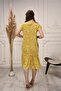 Daisy Patterned Midi Women's Dress - 3