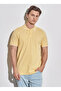 Regular Fit Beige Men's Polo Neck T-Shirt W7D5K4Xx2Tuq - 2