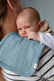 100% Cotton 8 Layers Muslin Fabric Set of 4 Baby Bibs/Mouth Wipes with Three Snaps - 2