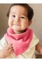 100% Cotton 8 Layers Muslin Fabric Set of 4 Baby Bibs/Mouth Wipes with Three Snaps - 4
