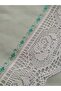 Pintucked Lacy Nile Green Dowry Pillow Case 50&70 - 2
