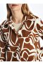 Long Sleeve Patterned Oversize Women's Tunic Shirt - 4