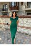Emerald Midi Dress - Pree Collar, Slit, Midi Length582033