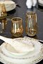 Luxury Gold Gold Gilded 6 Pieces Water Soft Drink Glass Set - 2