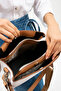 Medium Size Suitable for Daily Use Cotton Woven Long Strap Women's Shoulder Bag 4005 Gray - 2