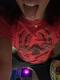 Spider Printed Red Crop Blouse - 2