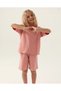 Retro Pink Girl's Bermuda Suit - Us1822-4 - 2