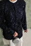 DARK BLUE Sequined Cap - 32-3023 Model - 7