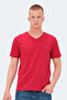 Kaija Men's V-Neck Red T-Shirt