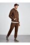 Brown Unisex Hooded Tracksuit Set - 2