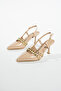 Davin Studded Detail Ankle Tied Open Back Women's Classic Heels - 3