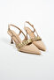 Davin Studded Detail Ankle Tied Open Back Women's Classic Heels