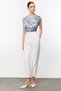 High Waist Slim Leg Trousers