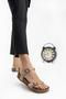 Women's Beige Mink Orthopedic Sole Flip Flops Summer Slippers Sandals - 4