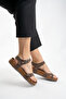 Women's Brown Orthopedic Sole Flip Flops Summer Slippers Sandals - 3