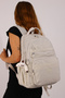 Eba-8861 Klinkır School Bag Backpack Daily Trip Sports Travel Vacation Multi-Compartment Laptop Compartment Beige - 3