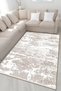 Beige Themed Abstract Abstract Patterned Creative Modern Decorative Carpet 4877 - 3