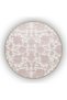 Powder Pink Themed Motif Floral Floral Patterned Vintage Decorative Carpet 4878 - 2