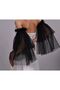 Karina Two-Layer Long Tulle Oversleeve Black - 2