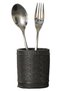 Countertop Cutlery Decorative Upright Cutlery Holder Cylinder Cutlery Black Color Model 4