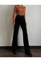 Women's Garnet Black Lycra Wide Leg Palazzo Trousers