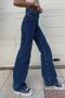 Veronika S.o.l.m.a.z Blue Lycra Super High Waist Loose Jeans Palazzo Trousers - 4