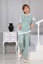 Young Girl's Hooded Kangaroo Pocket 2-Piece Tunic Set - 3